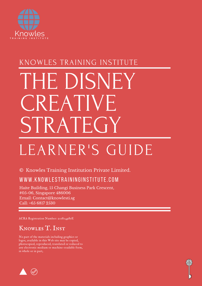 The Disney Creative Strategy Training Course In Singapore Training Courses