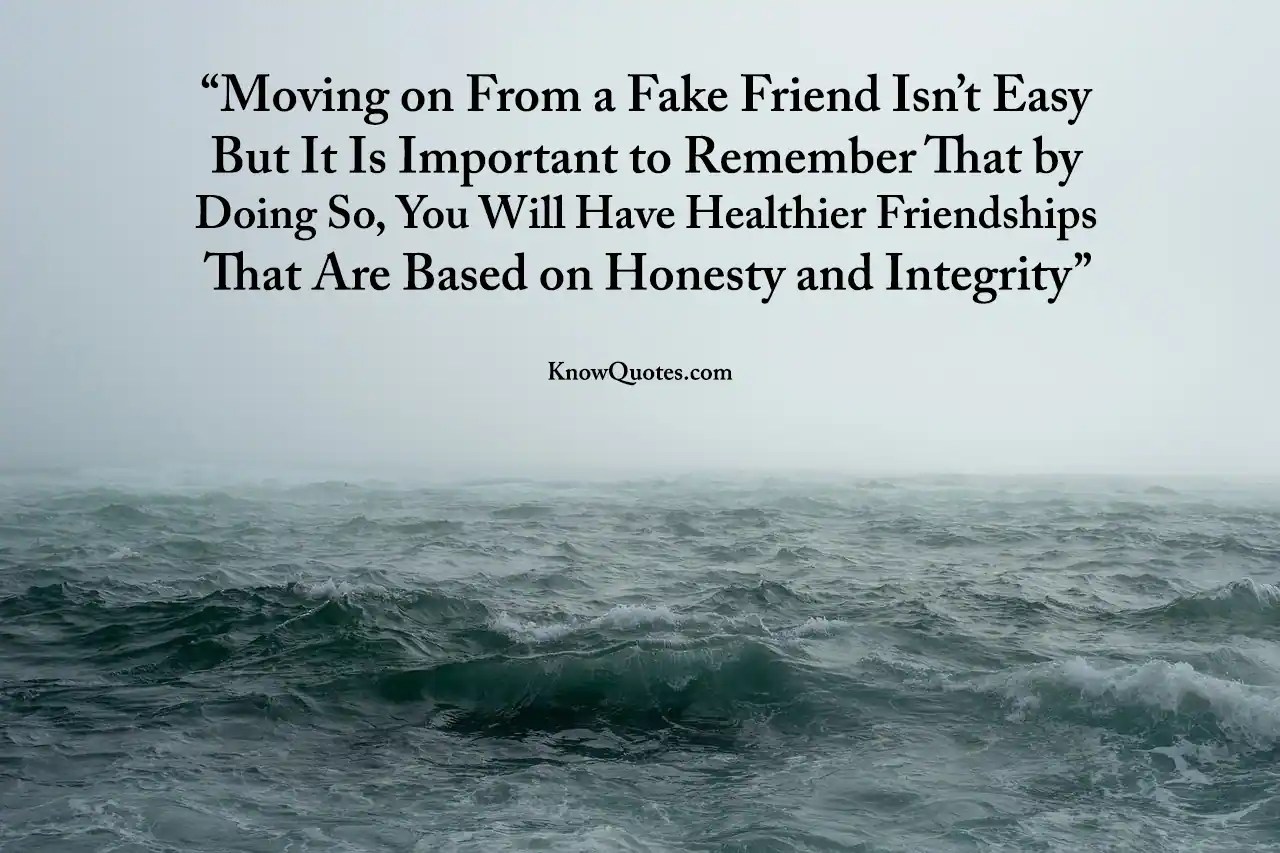 Quotes About Fake Friends And Moving On
