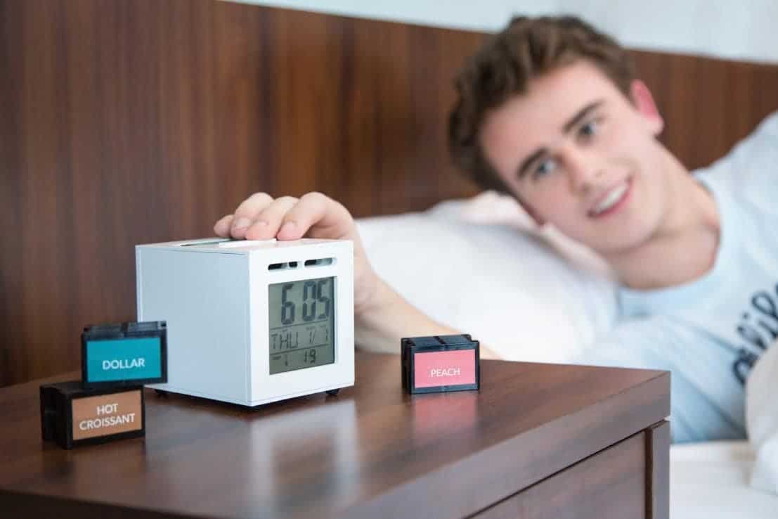 SensorWake is an alarm clock that wakes you up with smells instead of sound