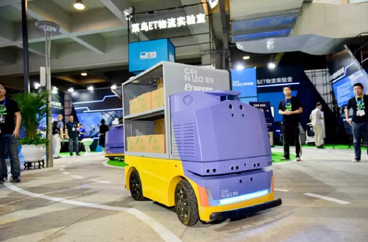 Alibaba has a driverless delivery robot that brings packages to your door