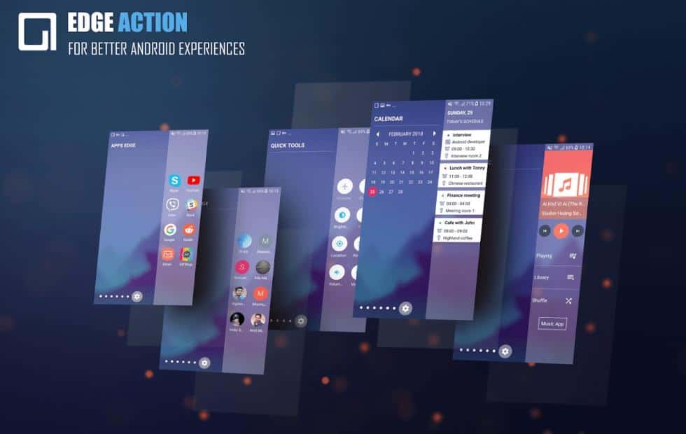 You can now get an Samsung Edgestyled sidebar without the need of a