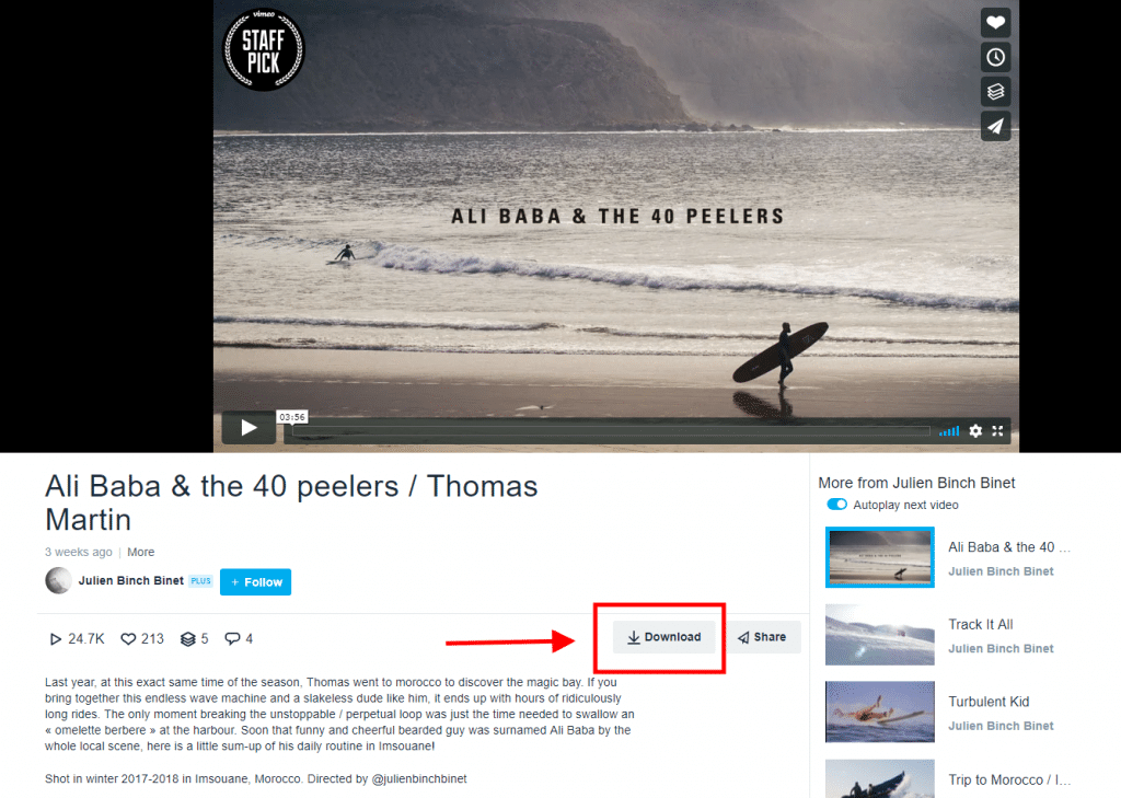 Here's how to easily save and download videos from Vimeo