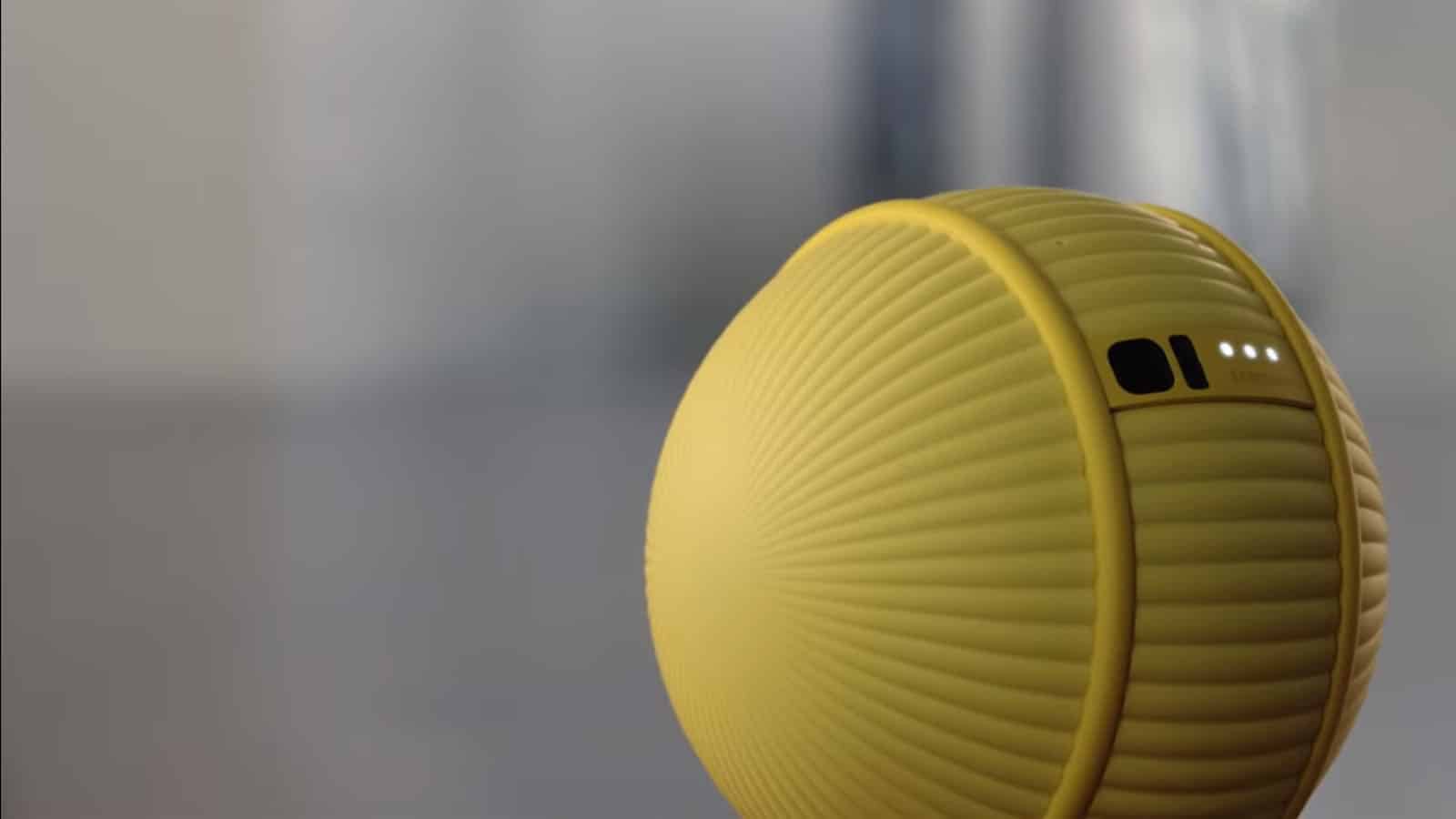 Samsung unveiled a smart tennis ball that is actually a robot photographer