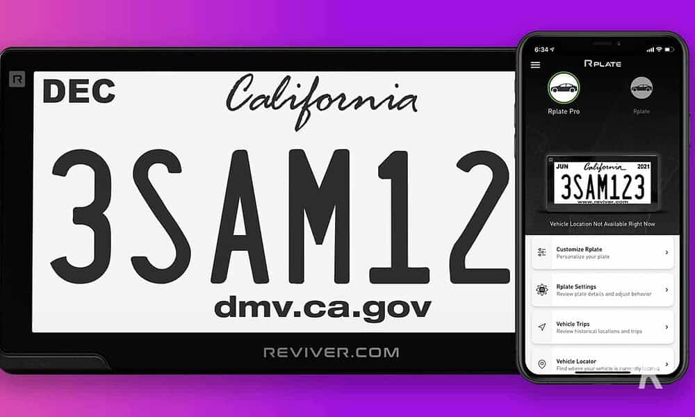 This digital license plate can renew your registration for you