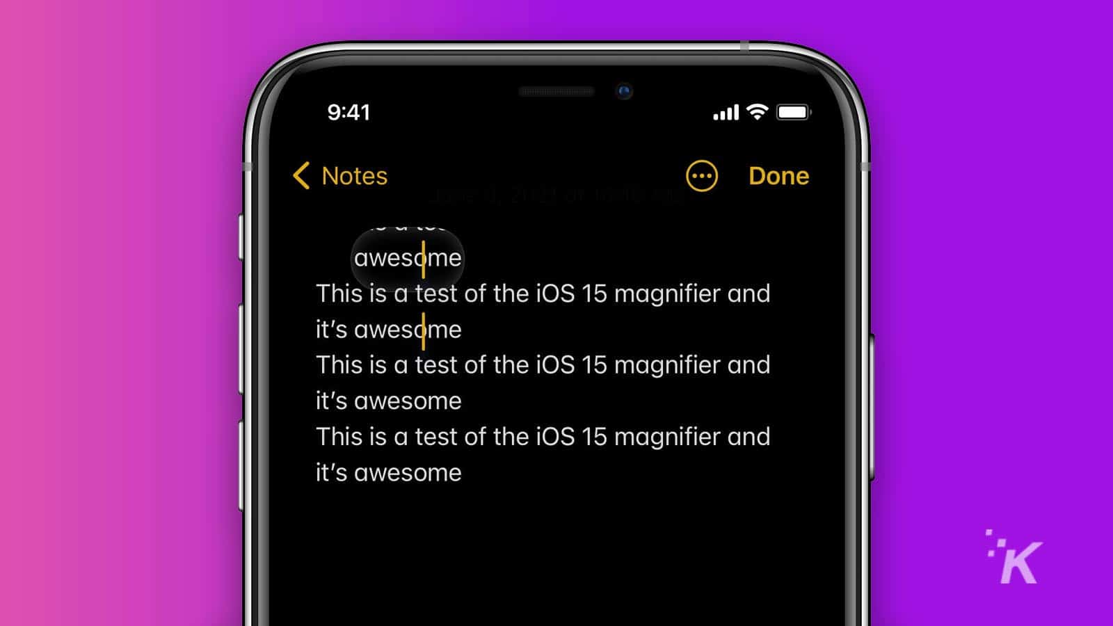 iOS 15 is bringing back the magnifying glass for selecting text