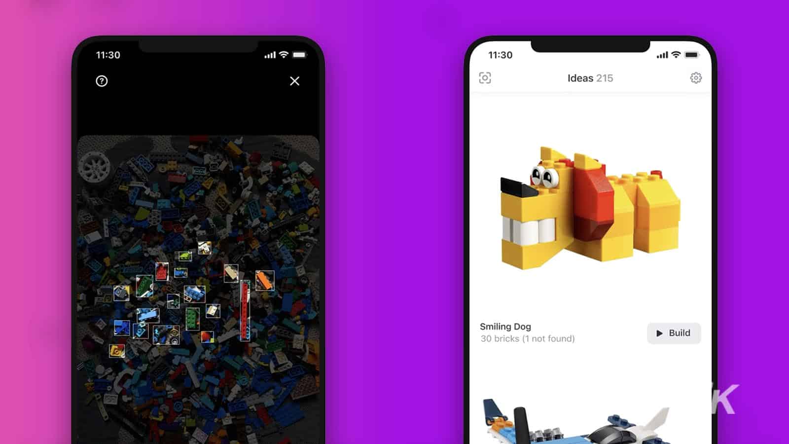 This app scans all of your LEGO pieces to figure out what you can build