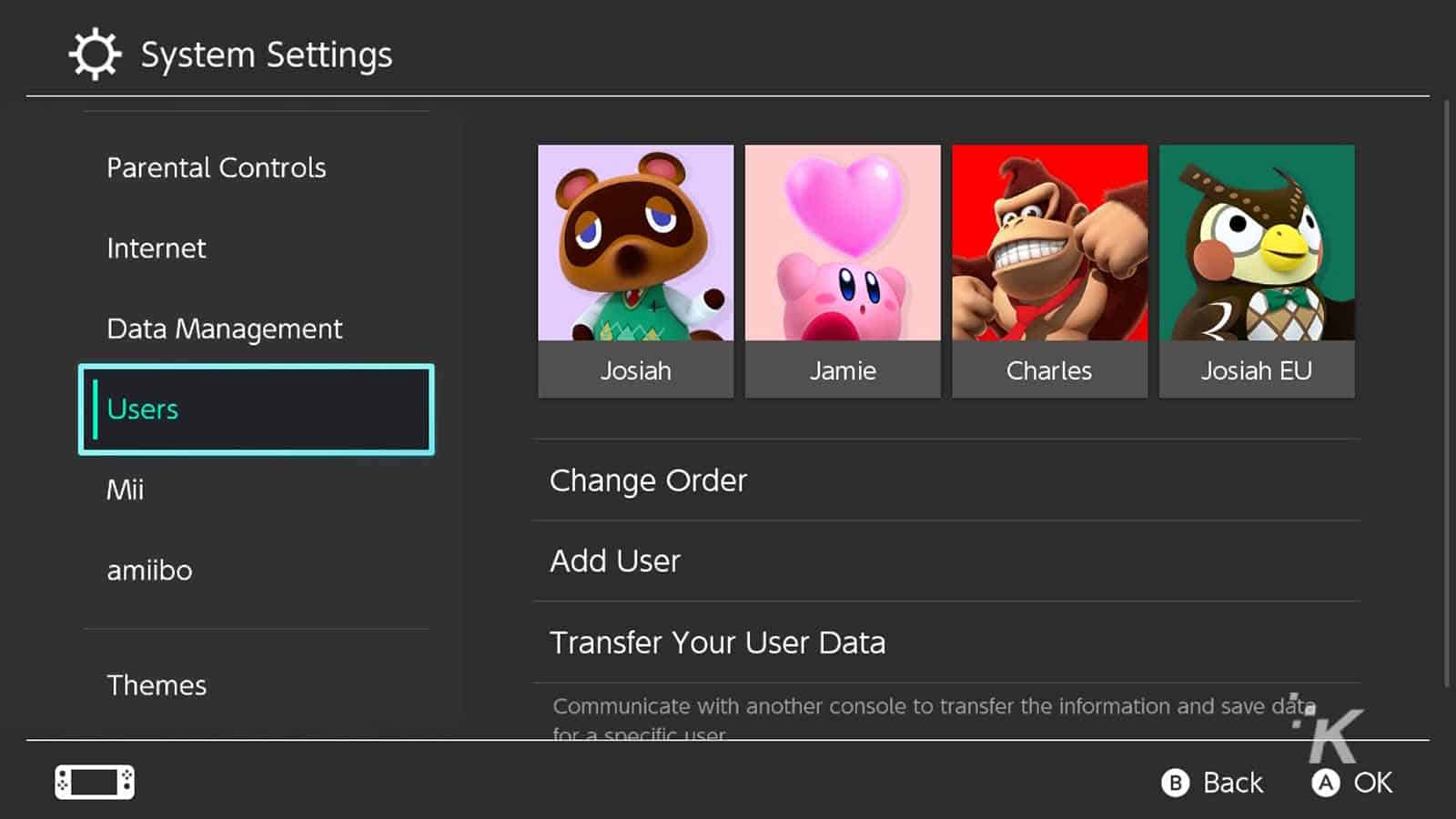 How to add another profile to your Nintendo Switch