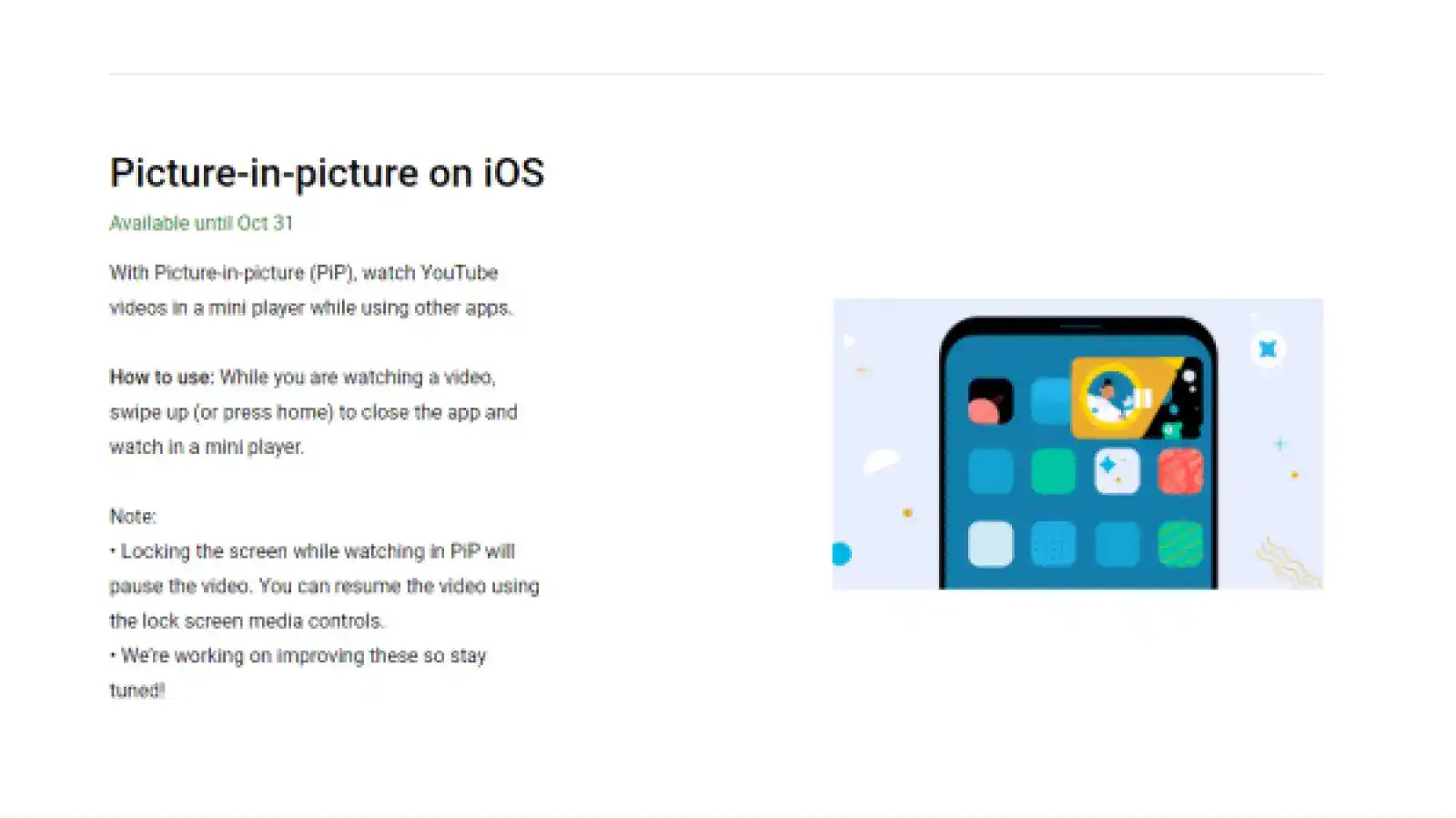 How to use pictureinpicture on iPhone as a YouTube Premium subscriber
