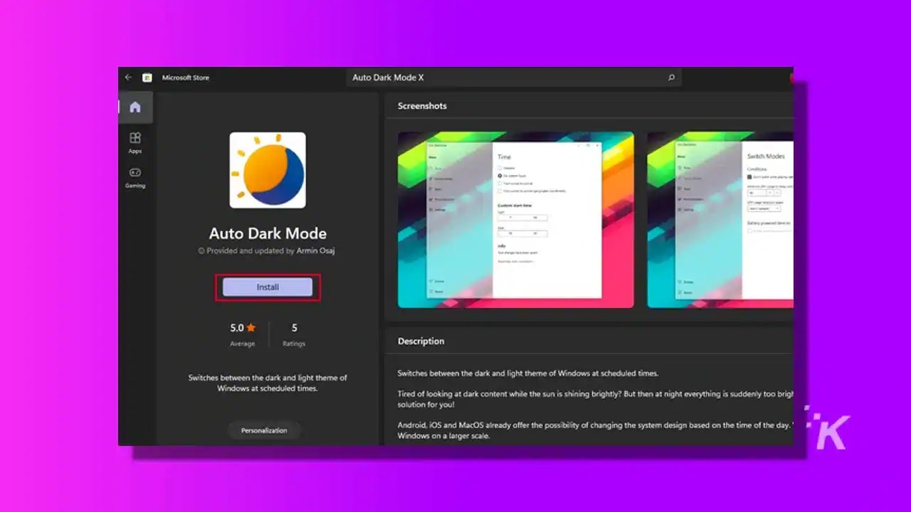 How to schedule dark mode in Windows 11 automatically
