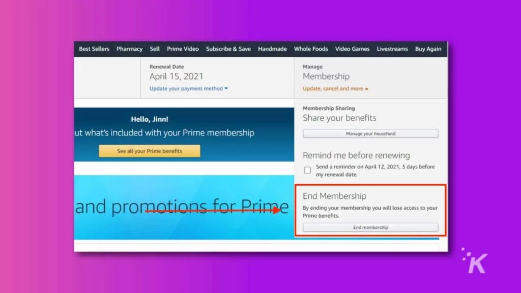 How to cancel your Amazon Prime membership