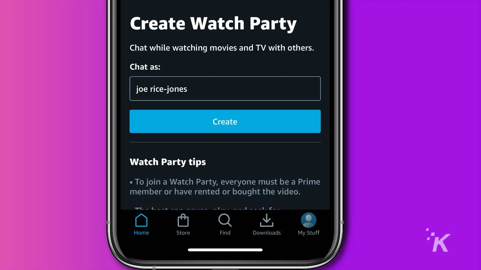 How to use Amazon Watch Party