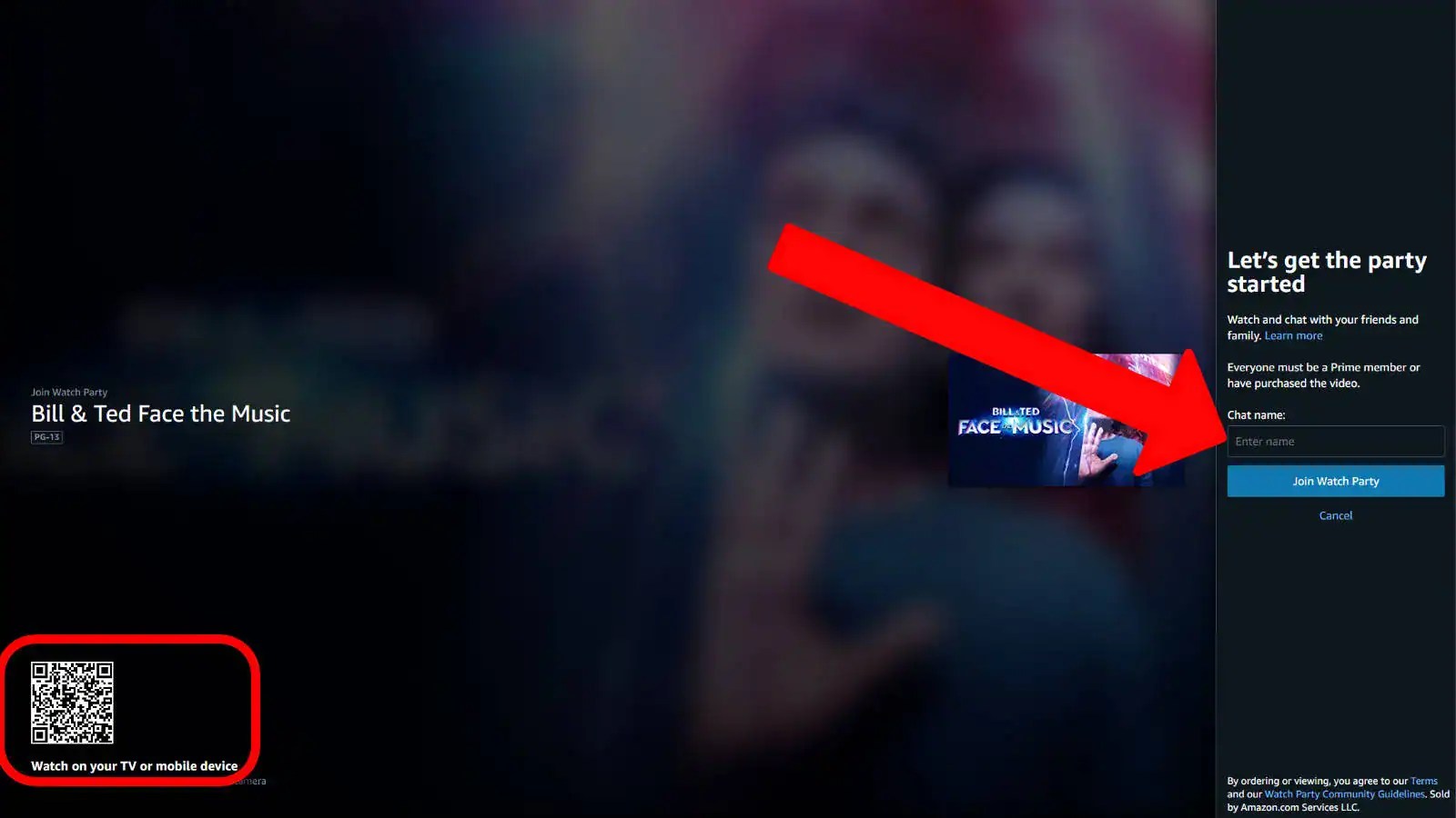 How to use Amazon Watch Party