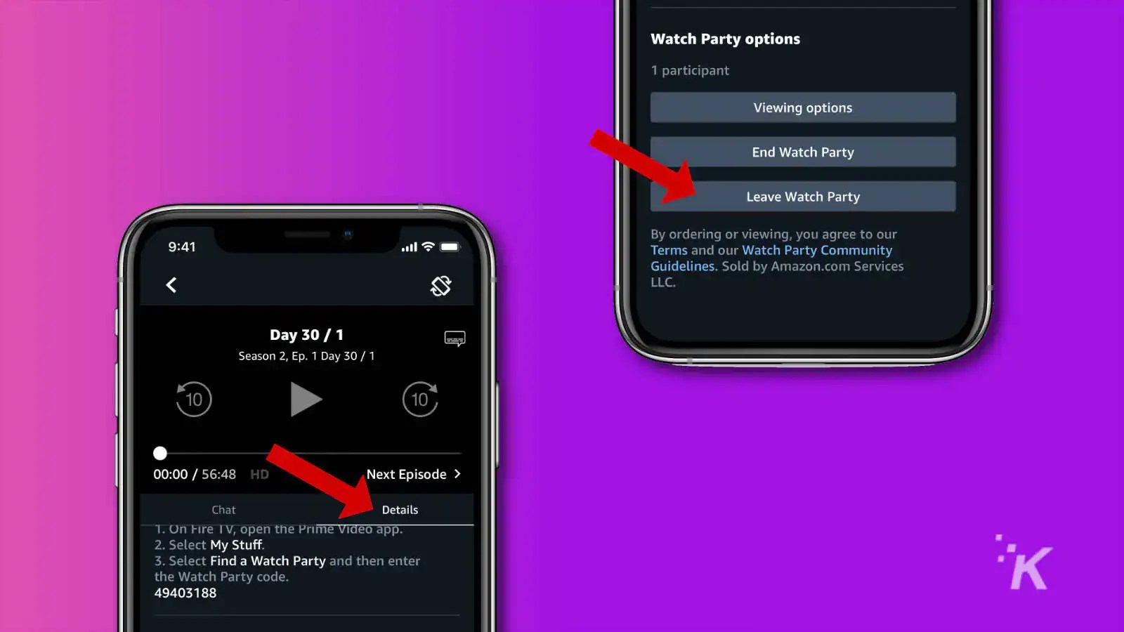 How to use Amazon Watch Party