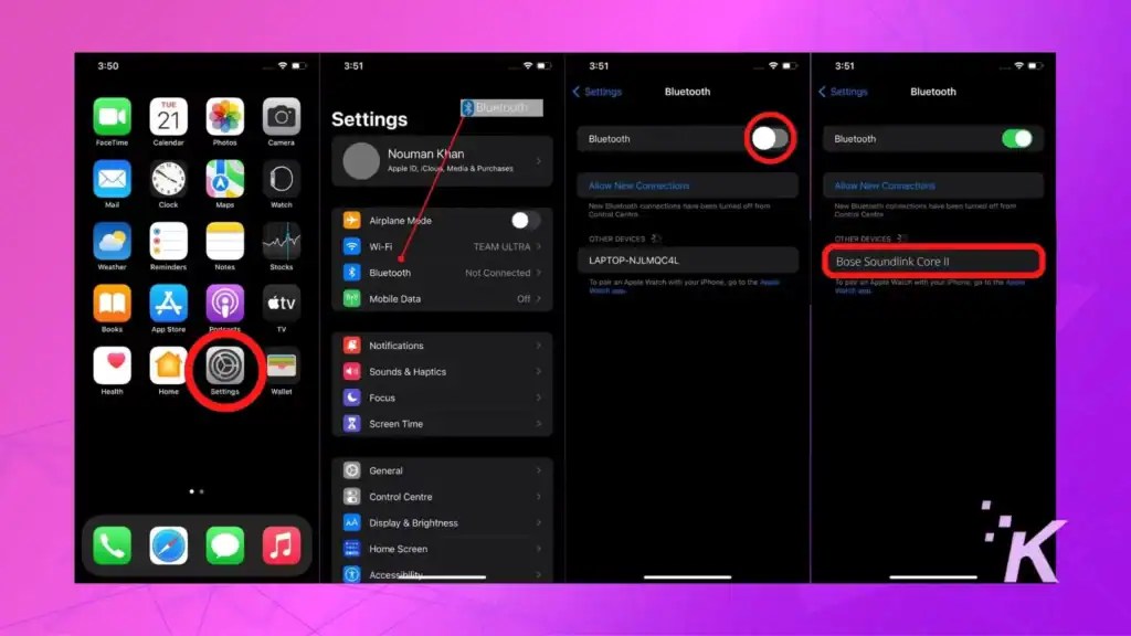 How to connect two Bose speakers together?