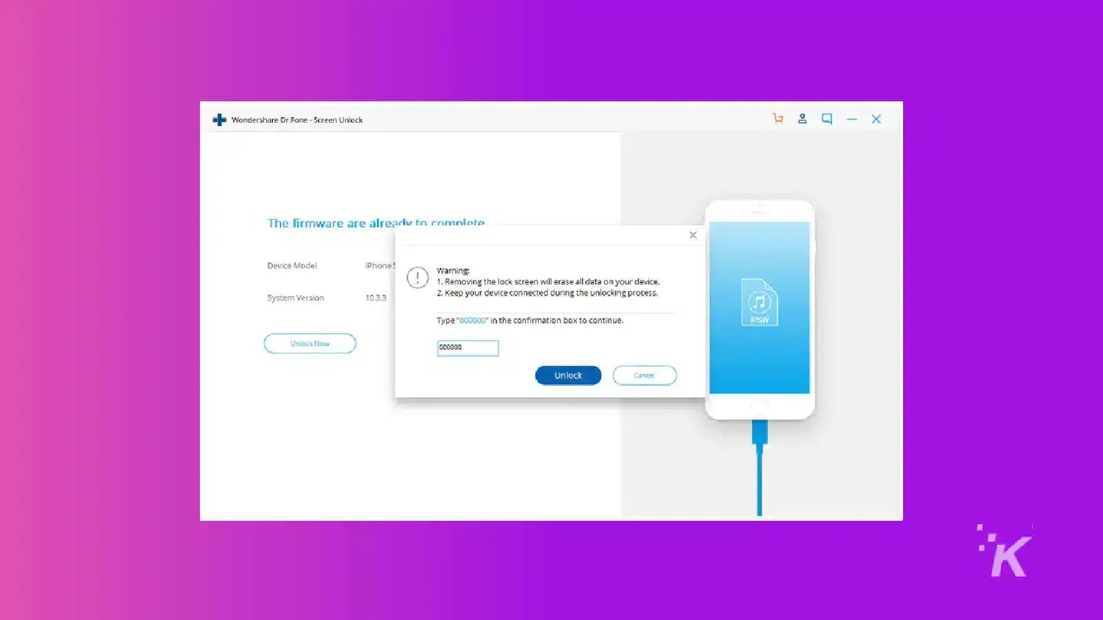 How to unlock your iPhone screen using Dr.Fone KnowTechie