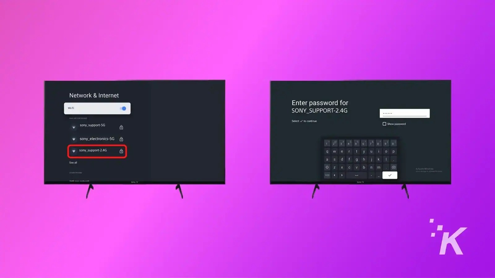 How to connect a Sony smart TV to WiFi