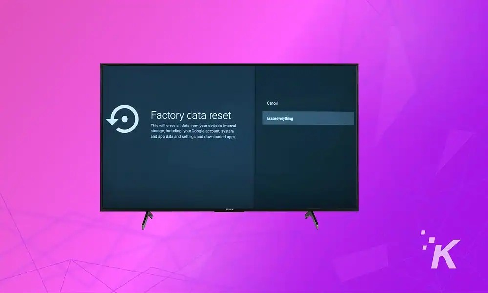 How to factory reset a Sony TV? KnowTechie