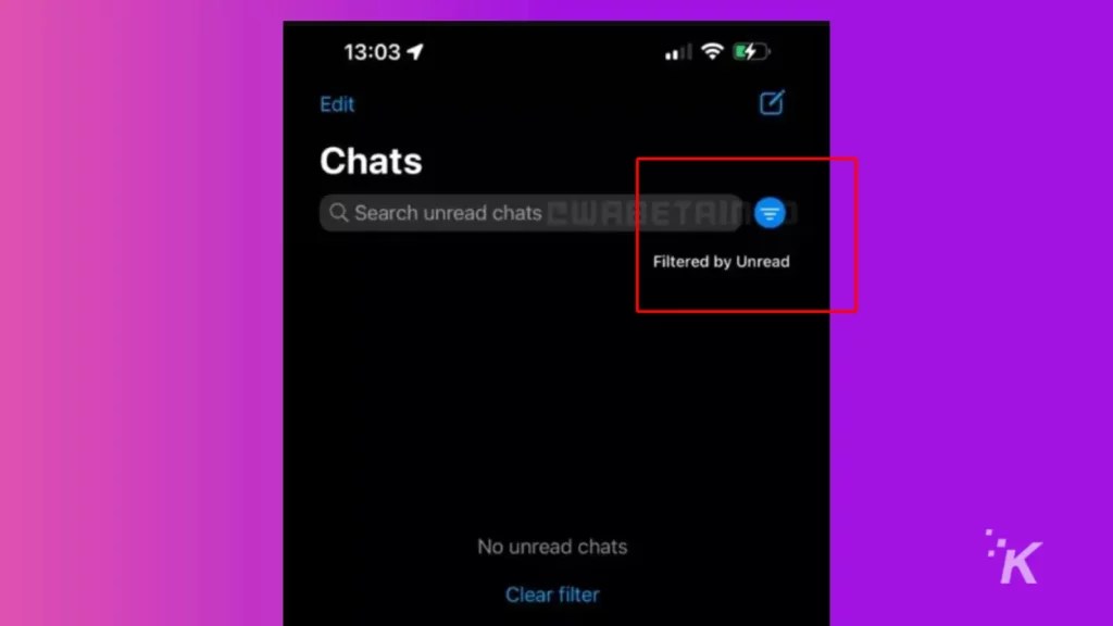 WhatsApp's new Unread filter lets you quickly sort messages KnowTechie