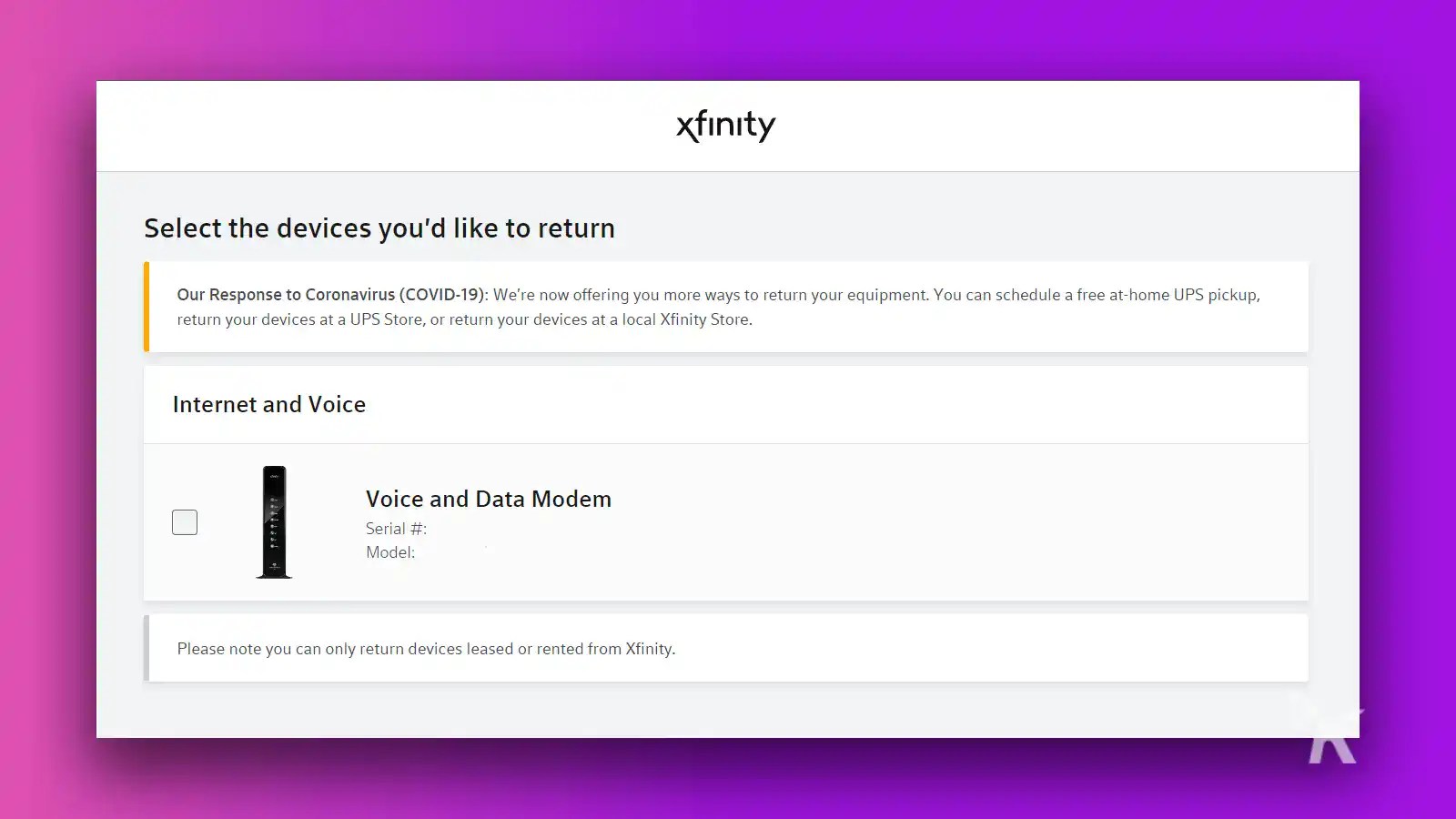 What equipment do I need to return to Comcast? | KnowTechie