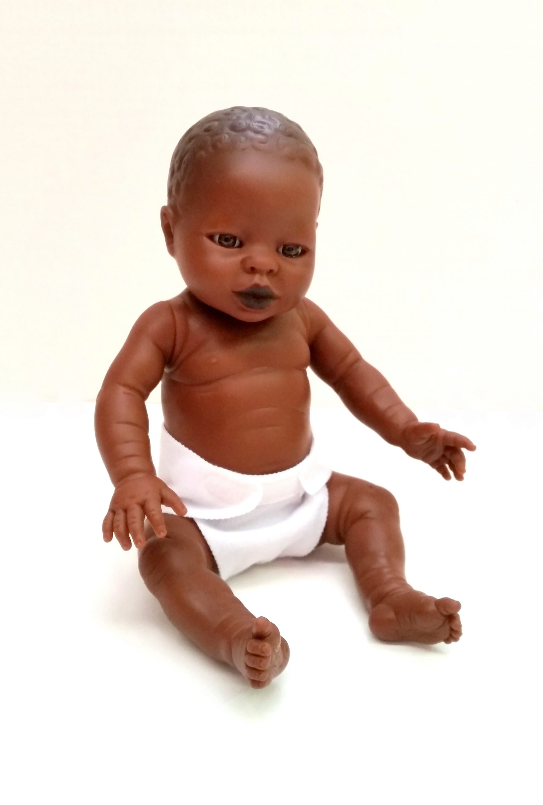 TINY BABY AFRICAN GIRL 30CM Knox and Floyd Imports