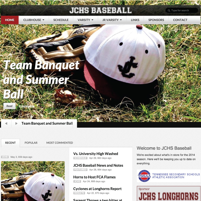 JCHS Baseball KNOXDEV A Knoxville Area Small Business  Design Company