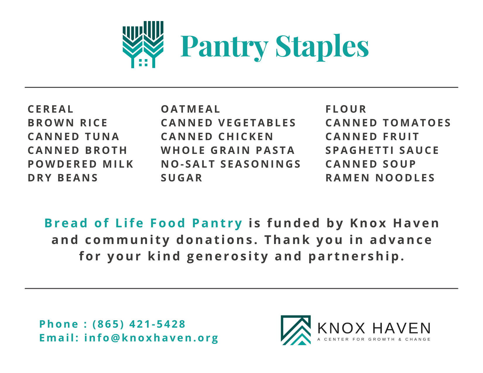 Bread of Life Food Pantry