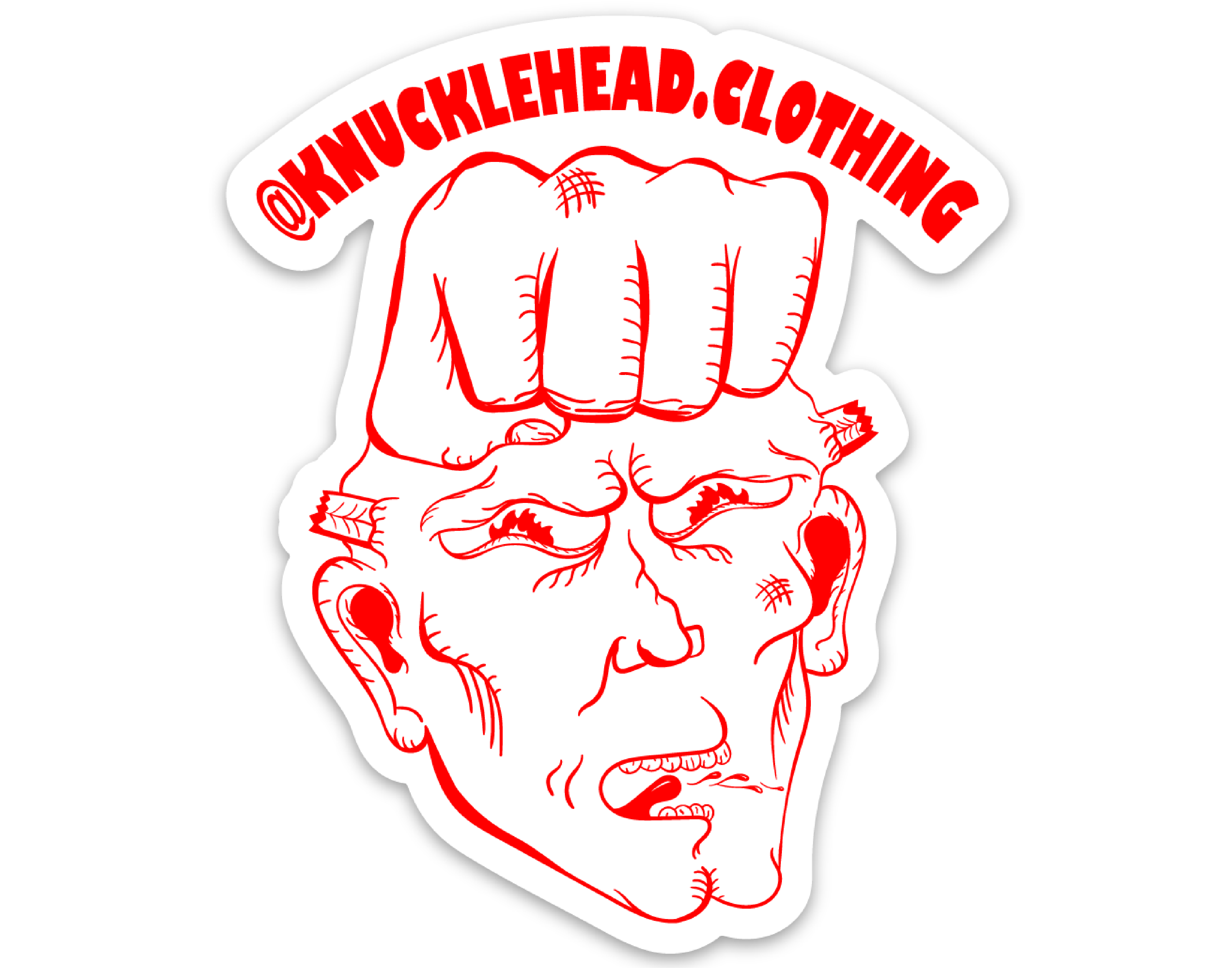 KNUCKLEHEAD Logo Sticker