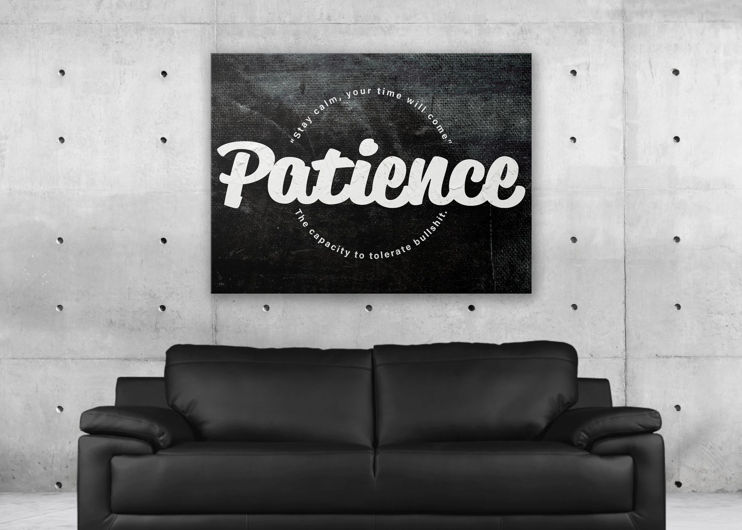 Patience Art Decor Wall Art Inspiration Collection KNVS