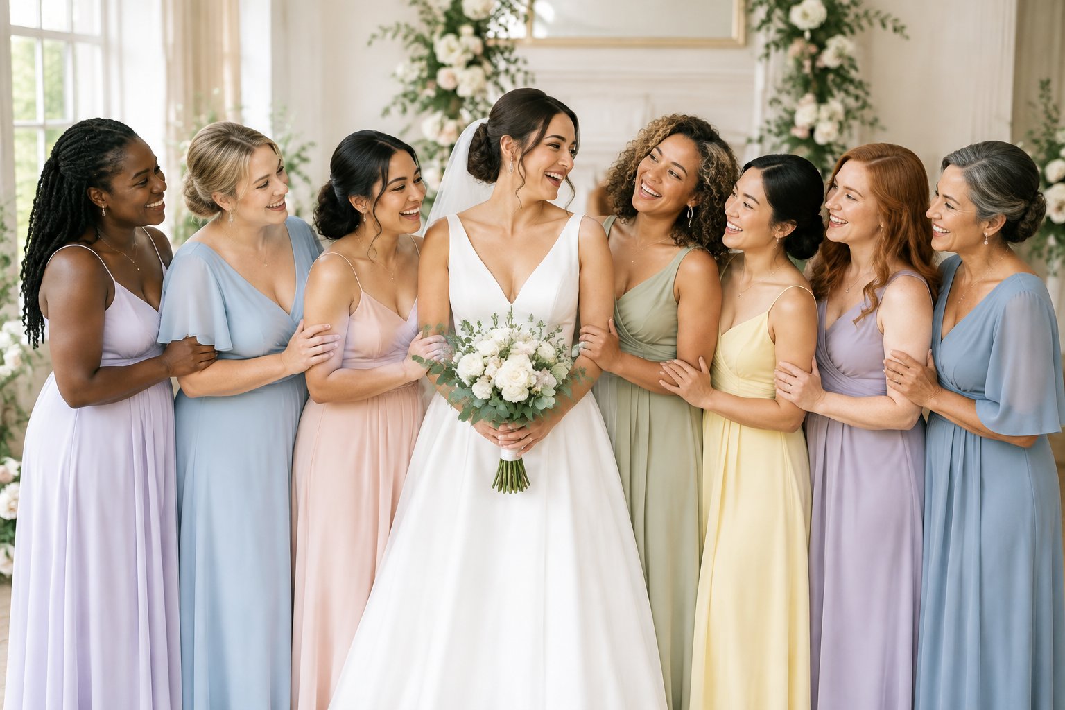 Are 7 Bridesmaids Too Many? How to Decide