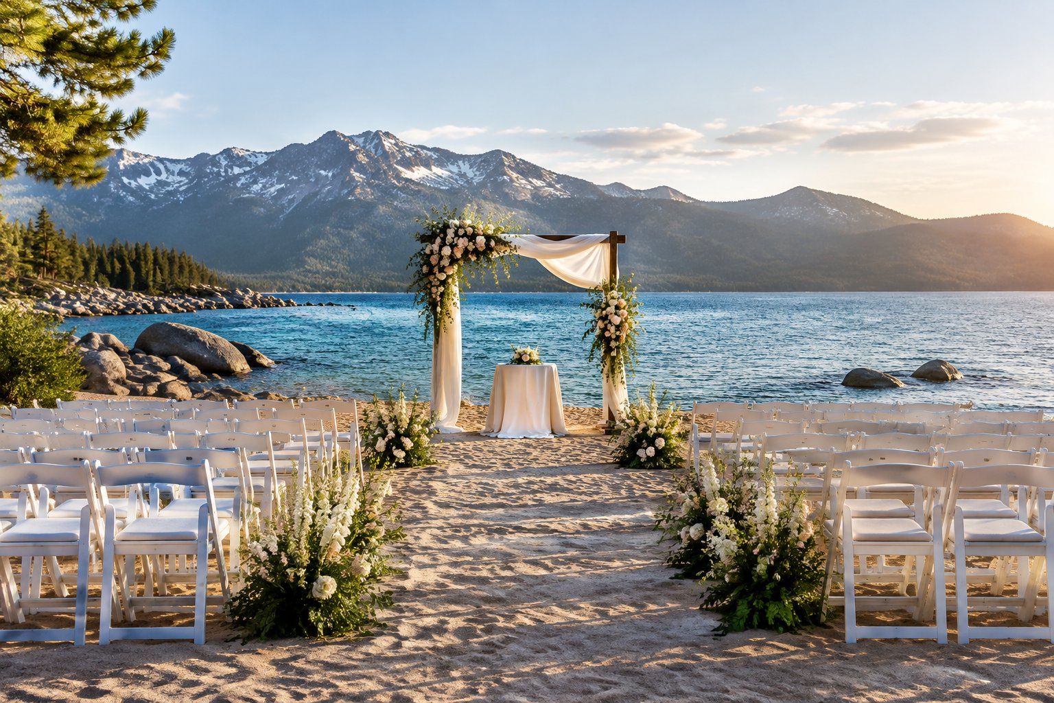Beach Wedding Venues Reno: Tahoe and Waterfront Options