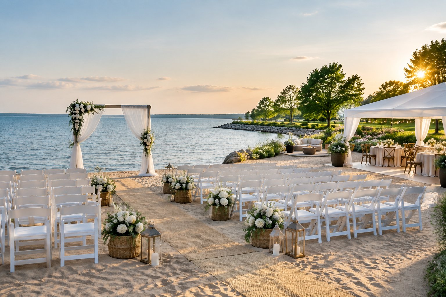 Beach Wedding Venues Xenia: Waterfront Alternatives Nearby