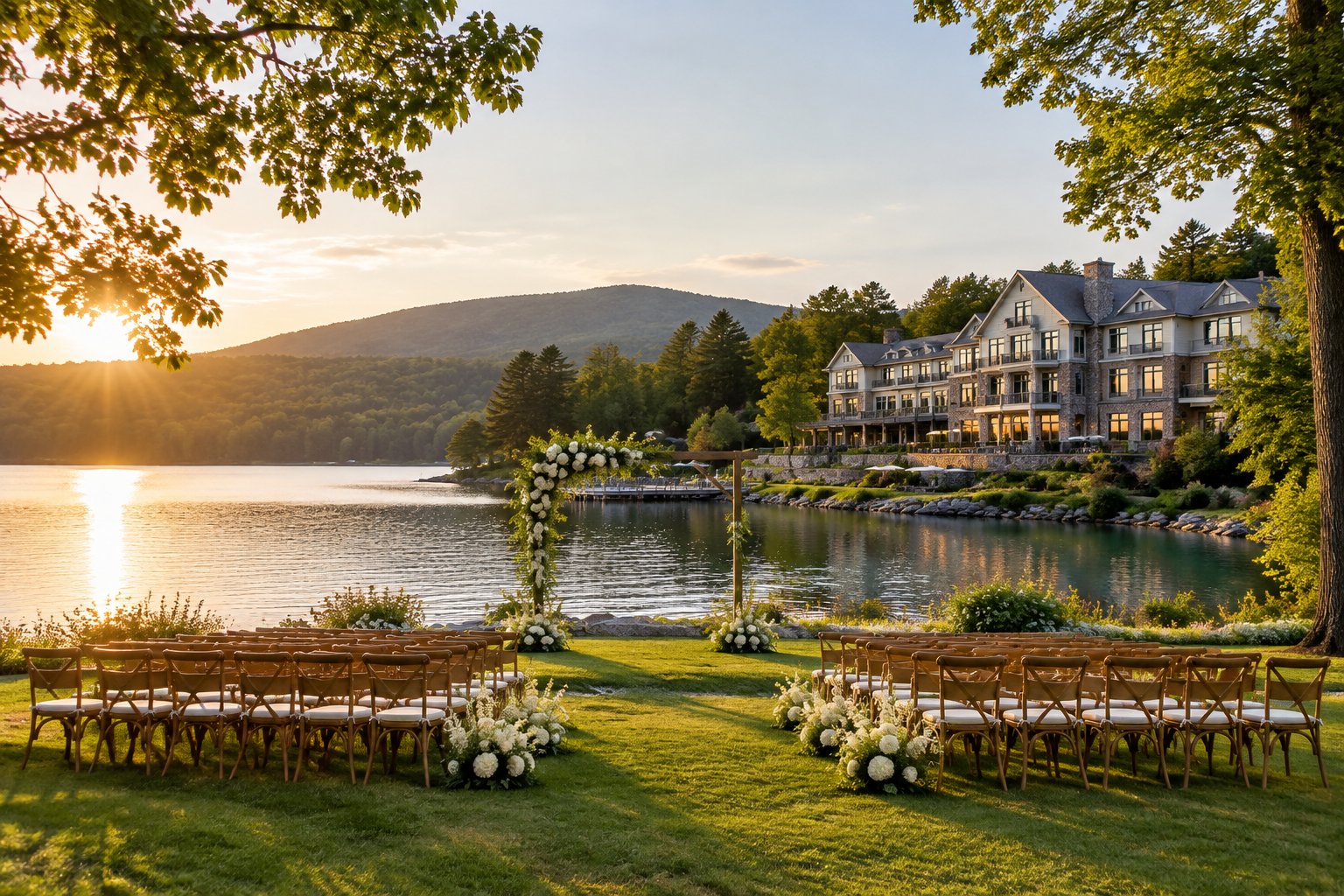 Lakeside Wedding Venues You Can Stay At for a Full Weekend