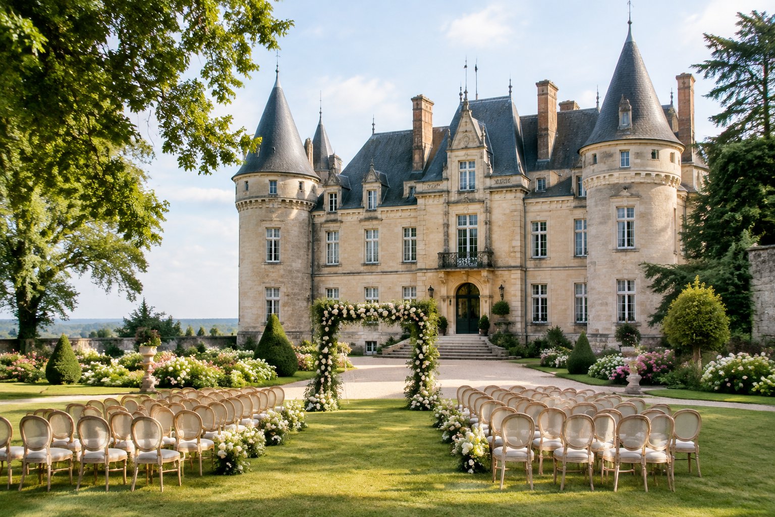 Le Castle Wedding Venue Location: Le Château in South Salem, NY