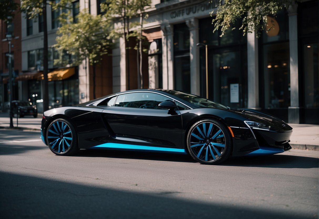 Black Car with Blue Accents: Enhancing Style with a Bold Color Scheme