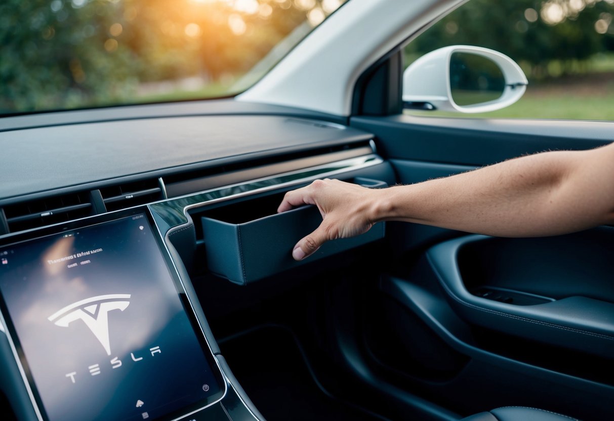 How to Open Glove Box Tesla Y: Quick and Easy Guide