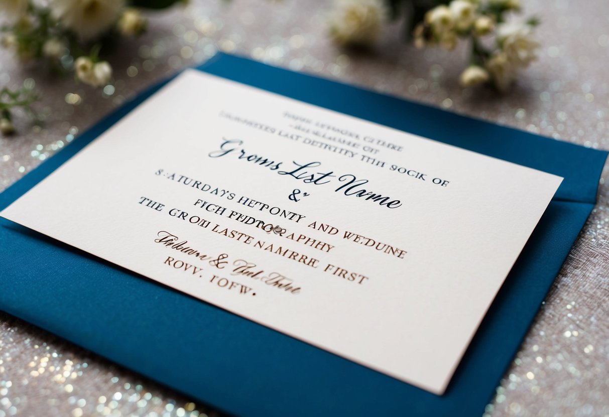 Whose Last Name Comes First on a Wedding Announcement? Understanding the Etiquette