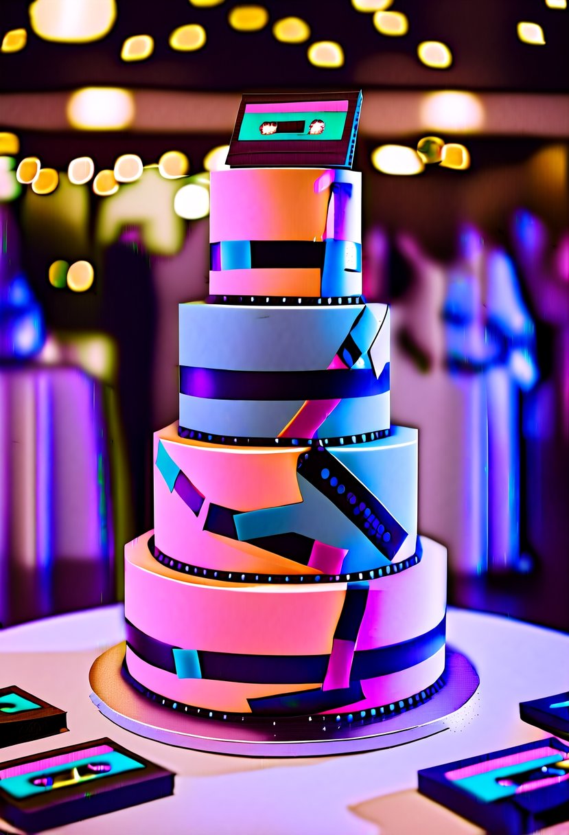 15 80s Wedding Cake Ideas to Bring Retro Charm to Your Big Day