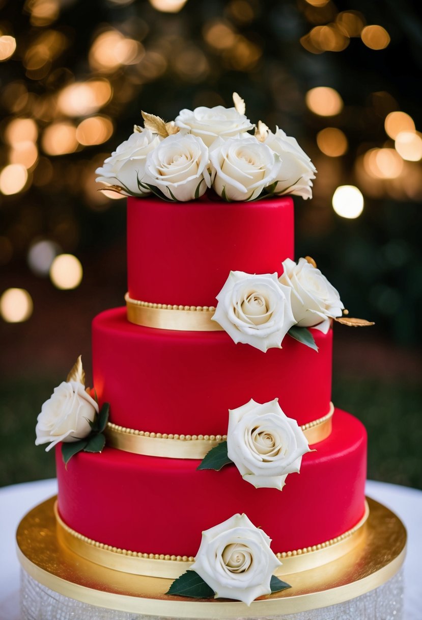 15 Red Wedding Cake Ideas for a Stunning Celebration