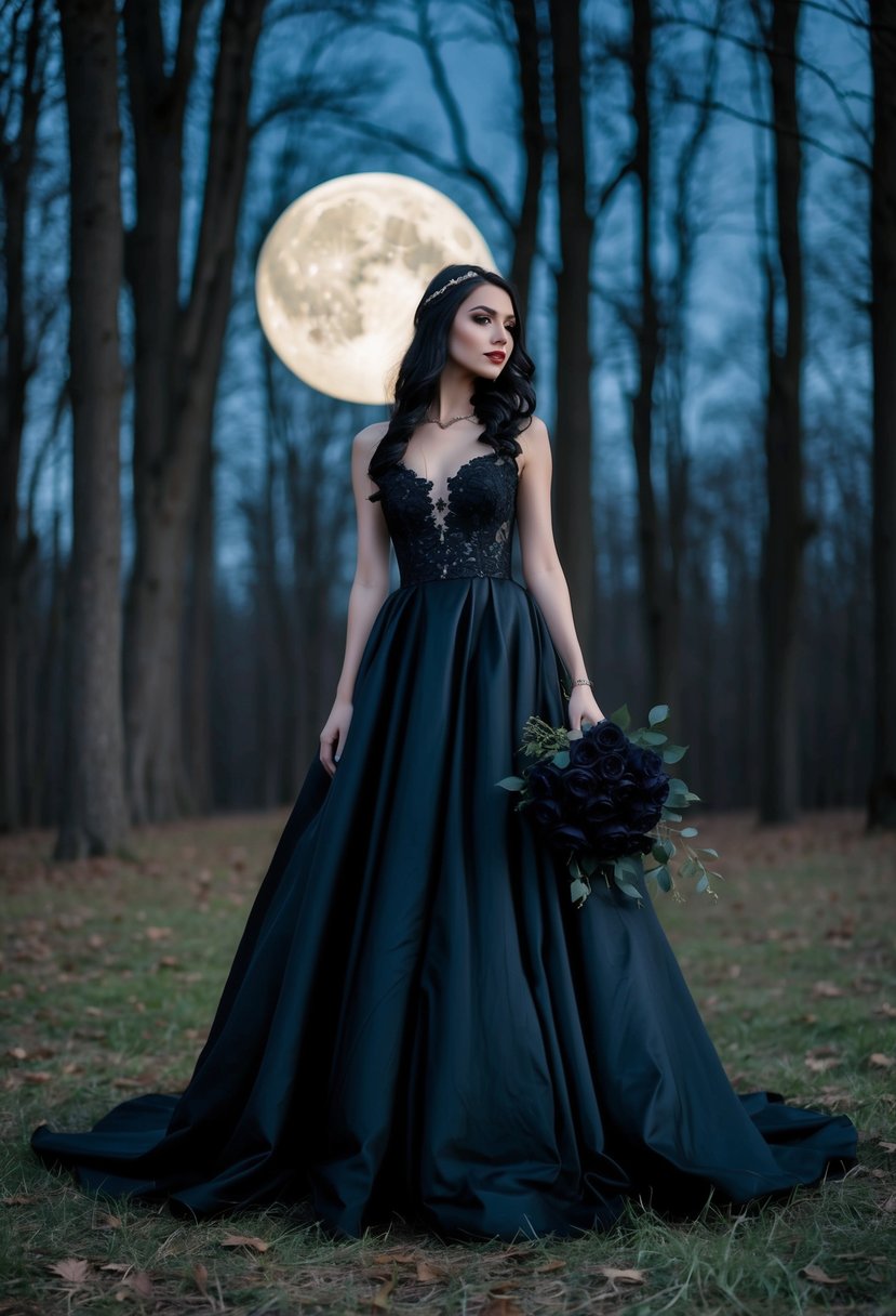 15 Black Wedding Dress Ideas for a Unique and Elegant Celebration