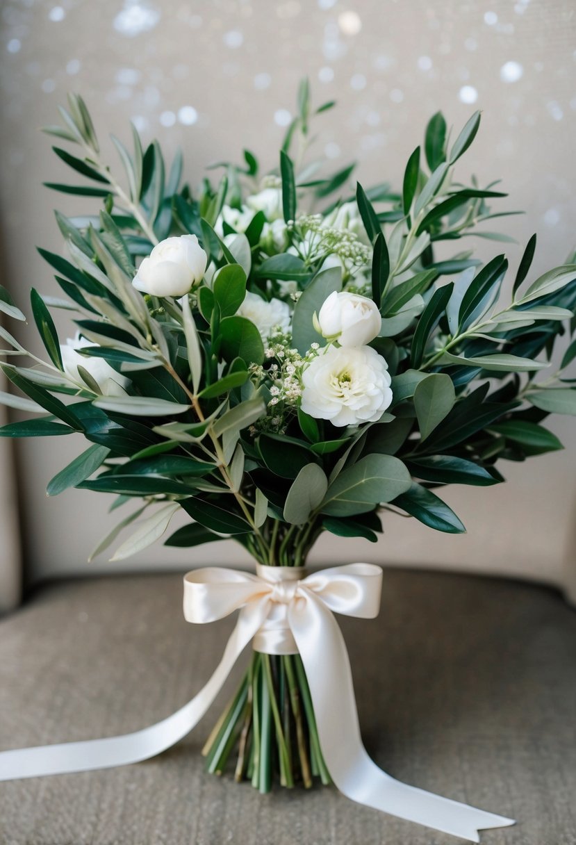 15 Olive Leaf Wedding Bouquet Ideas for a Chic Celebration