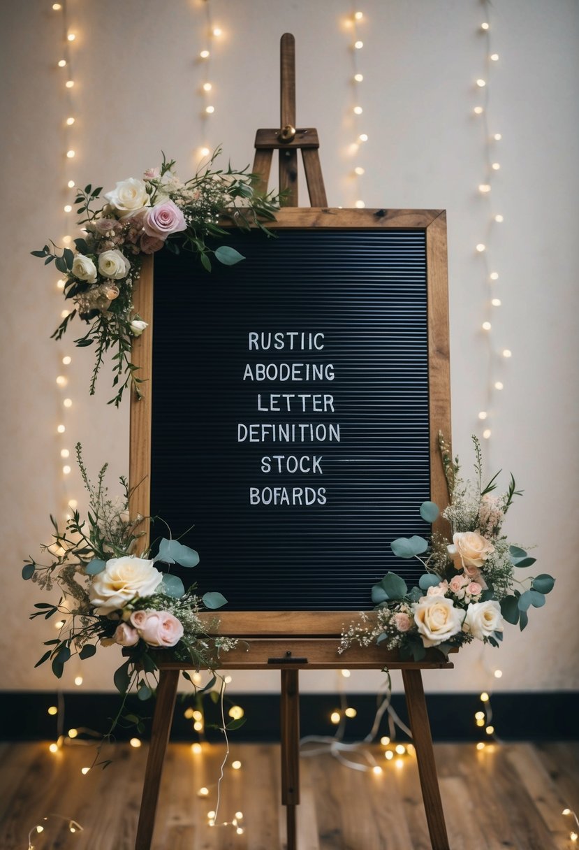 15 Wedding Letter Board Ideas to Add a Personal Touch to Your Big Day