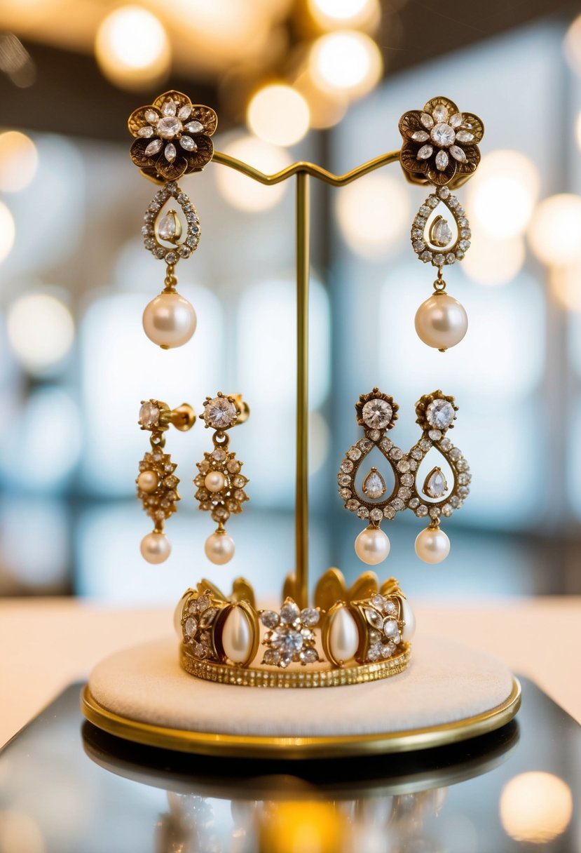 15 60s Wedding Earring Ideas for a Retro Touch