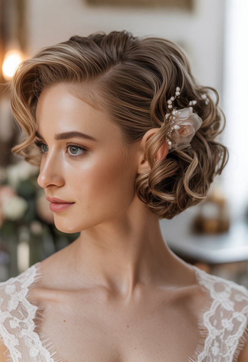 15 Wedding Hairstyle Ideas for Short Hair to Inspire Your Big Day Looks