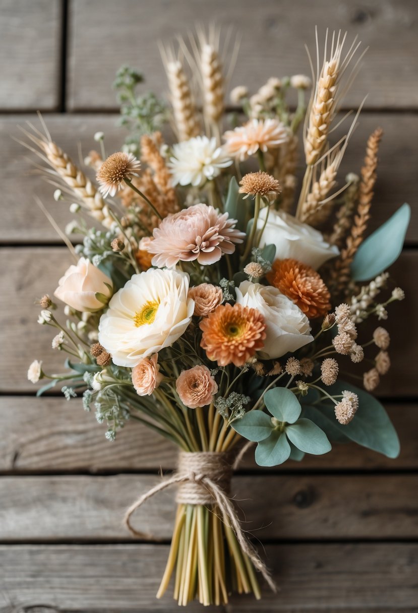 25 Rustic Mini Wedding Bouquet Ideas for Charming and Intimate Celebrations