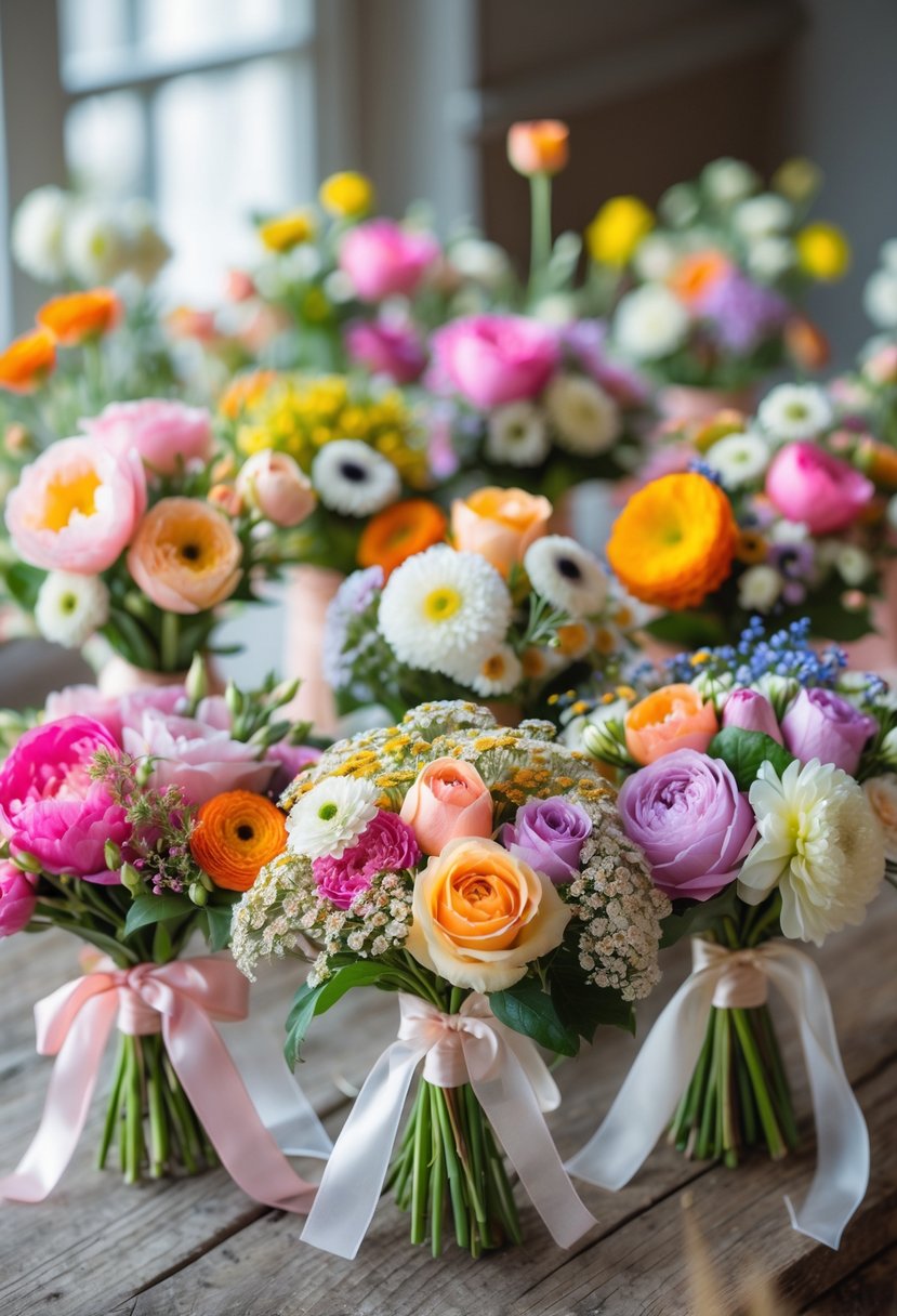 25 Colorful Mini Wedding Bouquet Ideas to Brighten Your Big Day