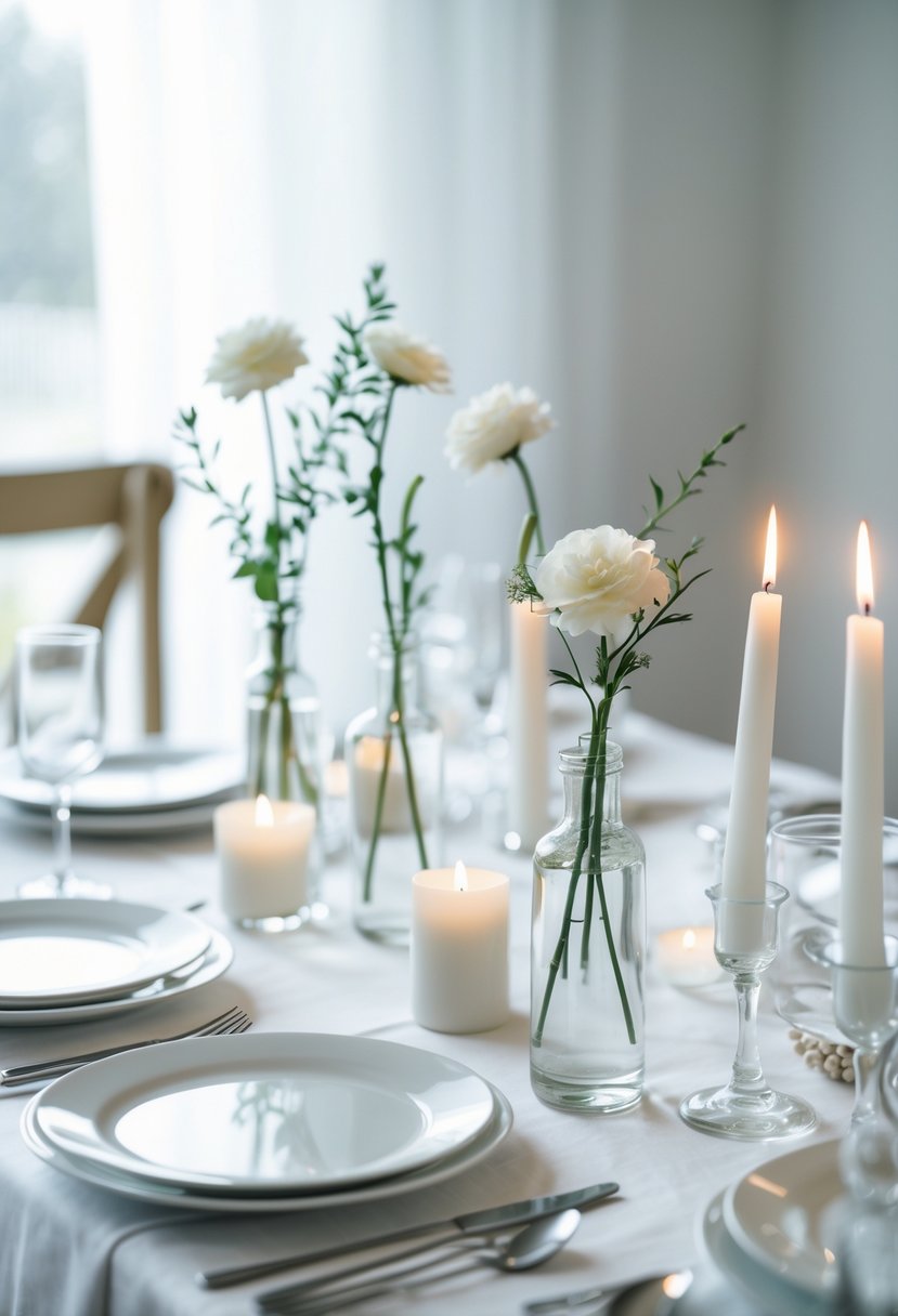 25 Minimalist Cheap Wedding Table Decoration Ideas to Beautify Your Reception