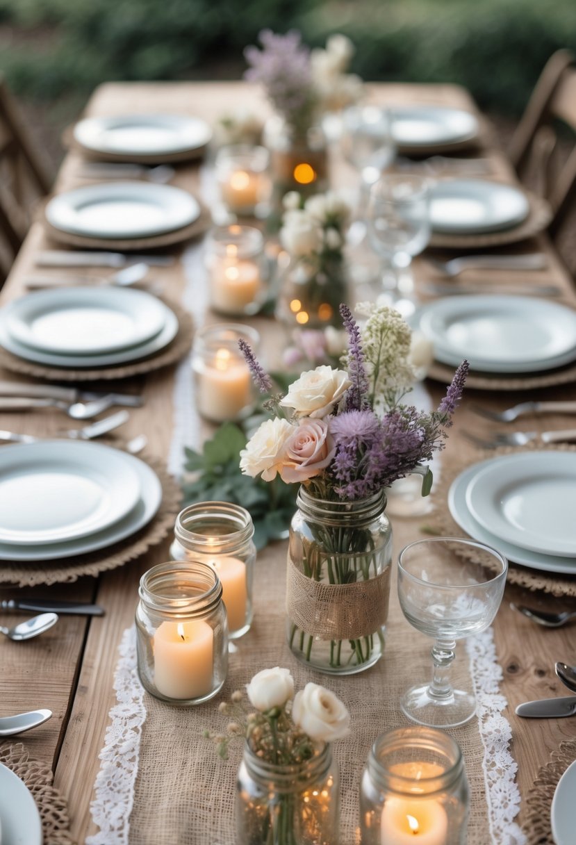 25 Rustic Low-Key Wedding Table Decoration Ideas for a Cozy Celebration