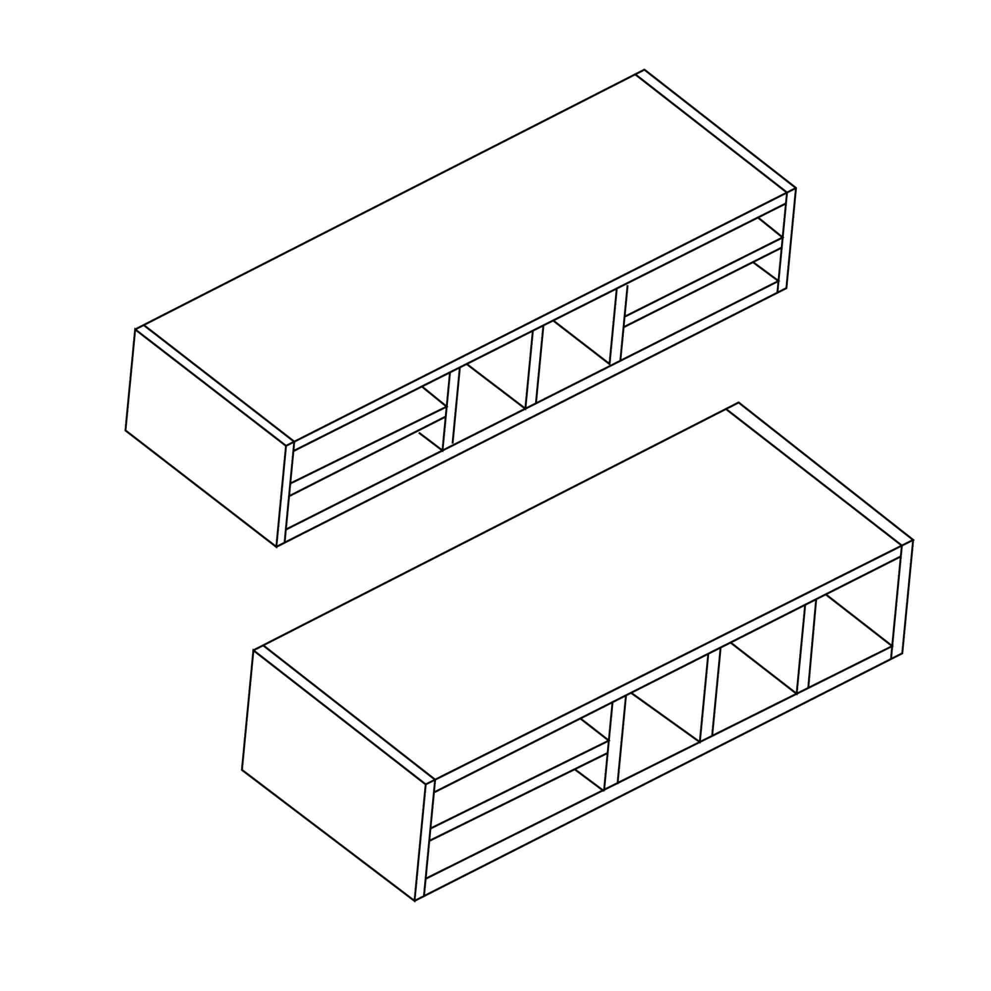 Stowe White Wall Organizer KOB