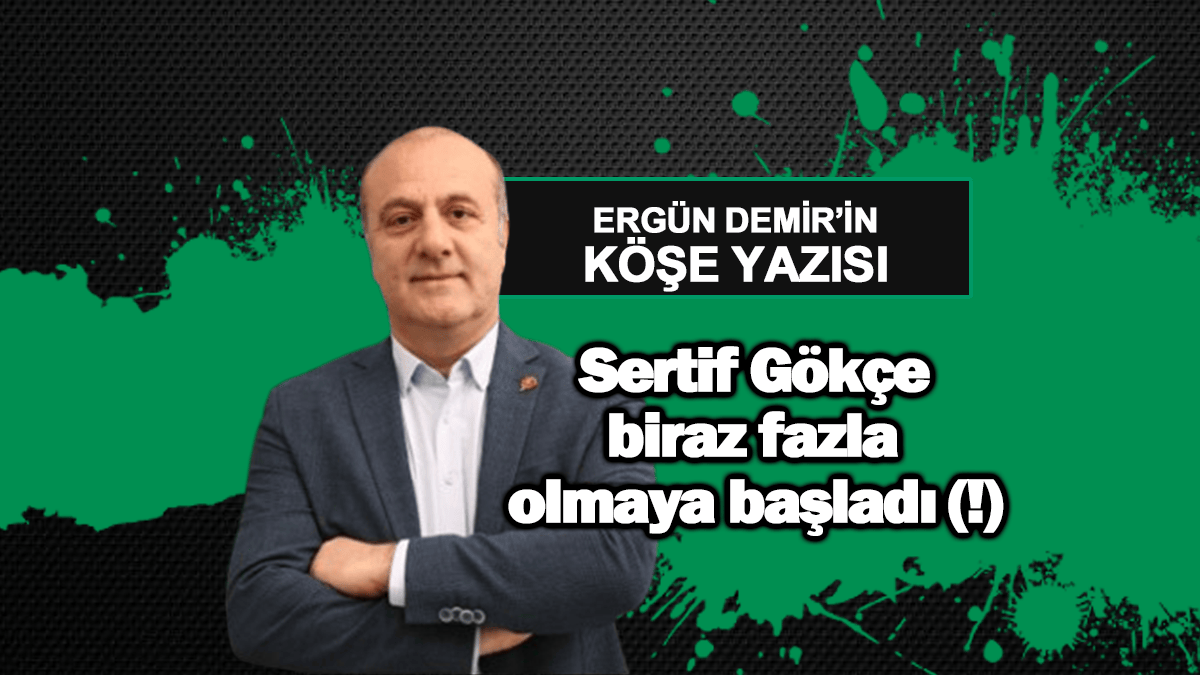 Sertif Gökçe biraz fazla olmaya başladı (!)
