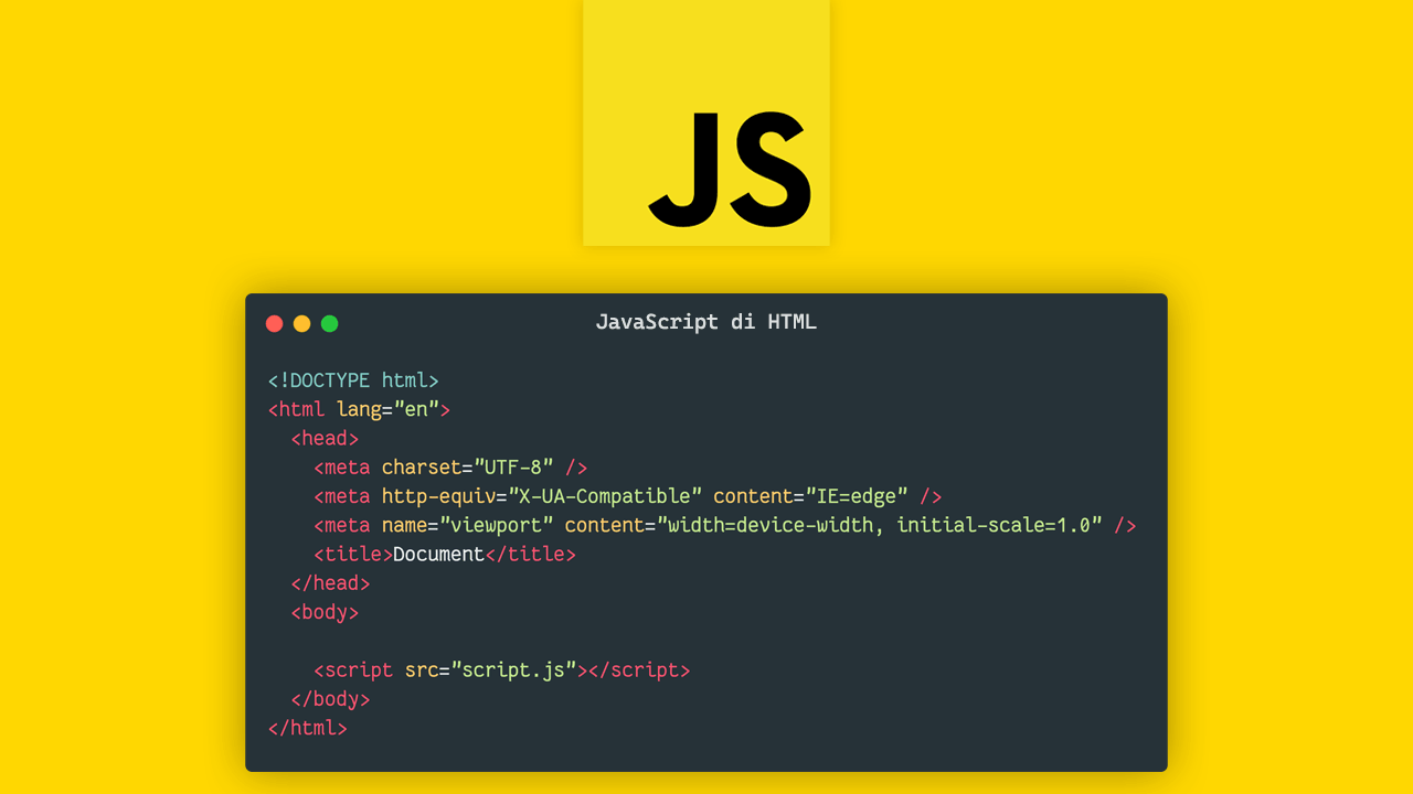 4 Cara Membuat Kode JavaScript di HTML